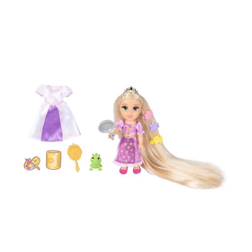 Disney Princess Longest Hair Rapunzel Doll with 2 Outfits and Accessories