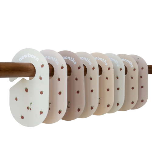 3 Sprouts Baby Closet Dividers (Newborn to 24 Months) – Set of 8 - Strawberry
