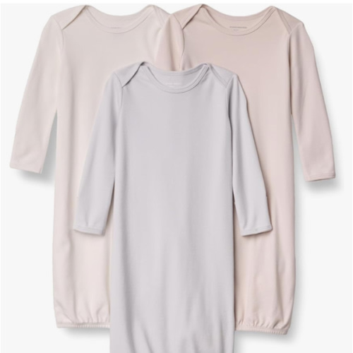 Amazon Essentials Unisex-Baby Long Sleeve Sleeper Cotton Gown