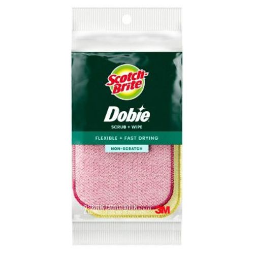 Scotch-Brite Dobie All-Purpose Non-Scratch Scrub and Wipe Cleaning Clothes - 2ct: Microfiber, Reusable, Multi-Surface