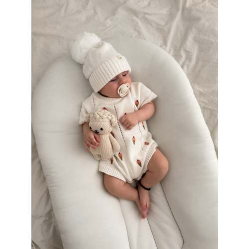 Ice Cream Embroidered Romper