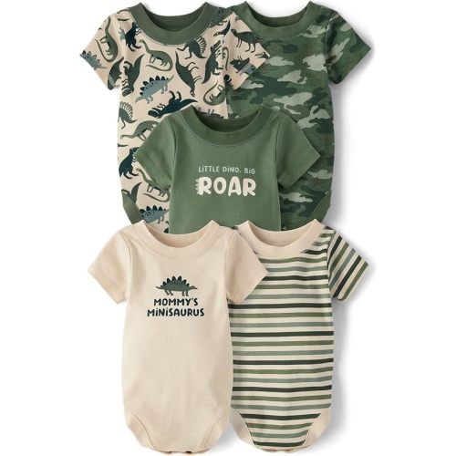 The Children's Place baby-boys And Newborn Short Sleeve Bodysuits, Multipacks