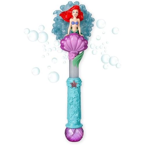 Disney Store Official The Little Mermaid Ariel Light & Sound Bubble Wand - Interactive LED Toy, Perfect for Kids & Fans, Authentic Ariel Design - Ideal for Outdoor Play & Parties, Durable and Safe