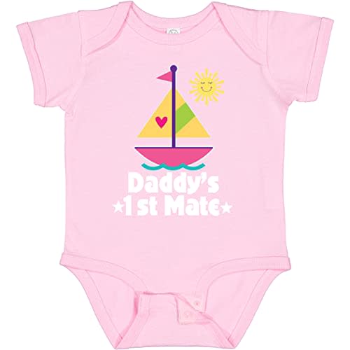 inktastic Daddys First Mate Girls Nautical Sailboat Baby Bodysuit