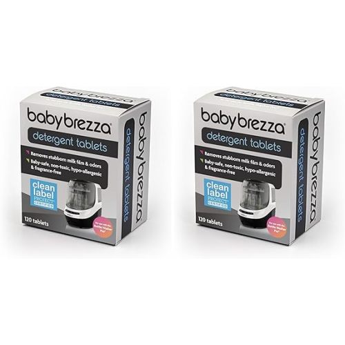 Baby Brezza Universal Detergent Soap Tablets for Baby Brezza Bottle Washer Pro and All Brands of Bottle Washers, 120 Tablets