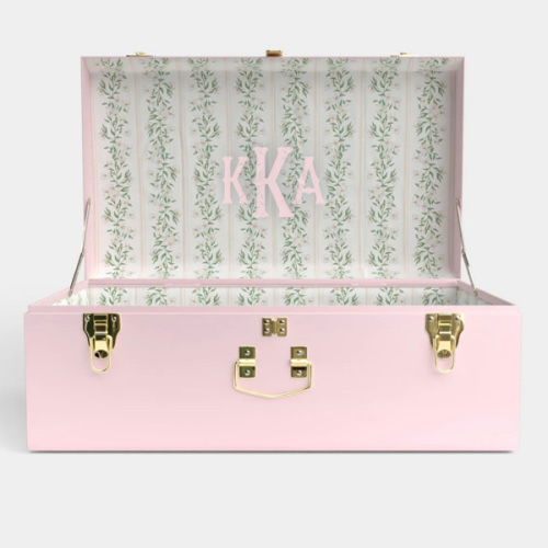 Mini Trunk - Pink - Picnic In Pink / Embroidery