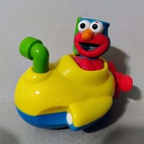 Vintage 1999 Sesame Street Elmo in Submarine Bath Toy