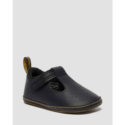 NEWBORN POLLEY PU-COATED LEATHER MARY JANE SHOES in Black | Dr. Martens