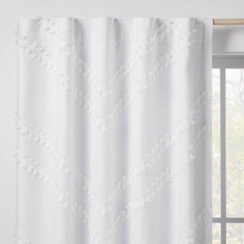 Blackout Chevron Clip Dotted Sheer Overlay Panel - Pillowfort™ - 63 inch high