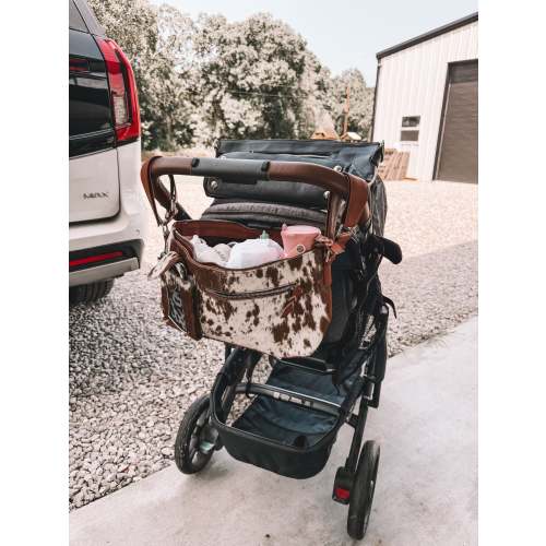 Cowhide Stroller Bag
