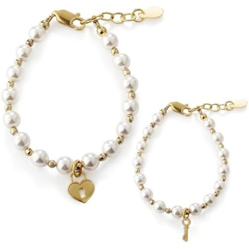 Cherished Moments Mom & Me Set, .925 Sterling Silver or 14K Gold-Plated
