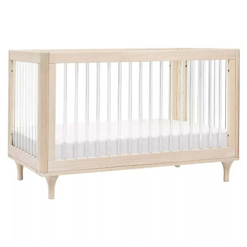 Babyletto Lolly 3-in-1 Convertible Crib with Toddler Rail - Natural Wood