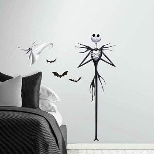 RoomMates Disney The Nightmare Before Christmas Jack Giant Peel and Stick Wall Decals, Vinyl, 1 Sheet, Made in USA
