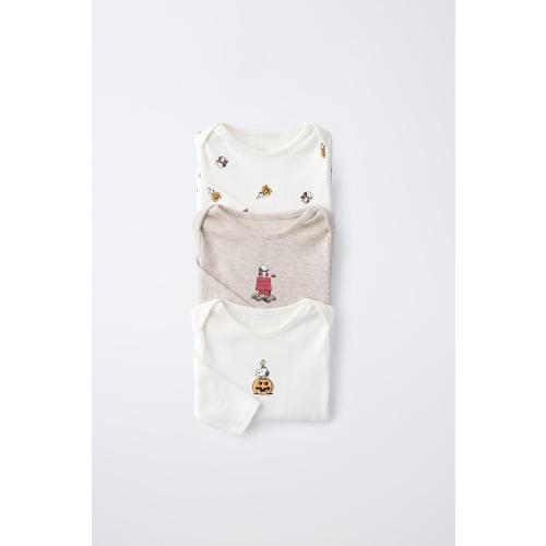 3-PACK SNOOPY PEANUTS™ COSTUME BODIES - Ecru / Beige | ZARA United States