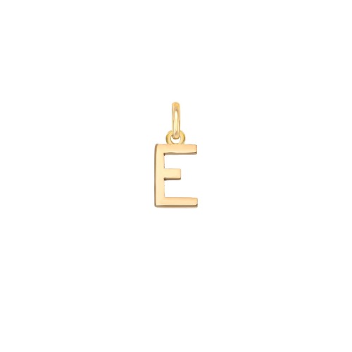14k Solid Gold Initial Pendant