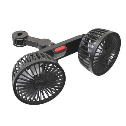 Car Backseat Fan for Backseat, Dual Head Usb Car Headrest Fan for Car Backseat(No Battery)