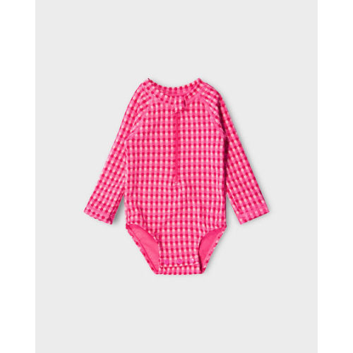 Pink Print Baby Long Sleeve Swimsuit | Best&Less™ Online