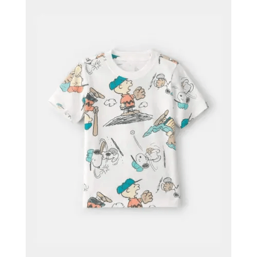 Toddler Peanuts™ Snoopy Graphic Tee - White | Carter's