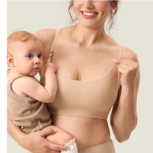 Ribbed Scoop Nursing Bralette