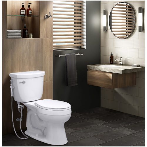 Brass Diaper Sprayer Aquaus 360° Handheld Bidet for Toilet - NSF Certified - RinseWorks