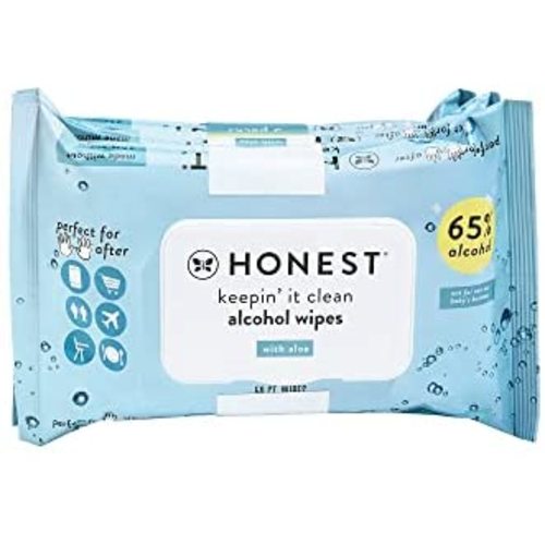 The Honest Company Sanitizing Alcohol Wipes, Unscented, 150 Count