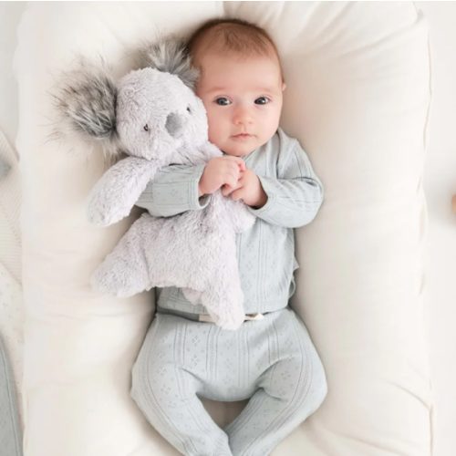 Pale Blue Organic Cotton Pointelle Layette 3 Pc Gift Set BLUE / NB