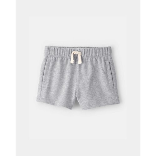 Baby Boy French Terry Shorts - Heather Grey | Carter's