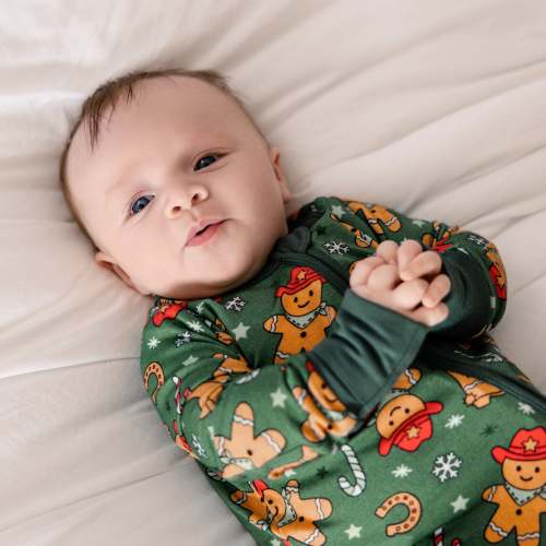 Larkspur Baby | Convertible Footed Romper in Yeehaw Treats