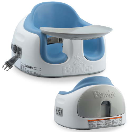 Bumbo Multi Seat – 3-in-1 Portable Baby Booster for Eating, Toddler Chair, Infant Feeding, Kids, Powder Blue