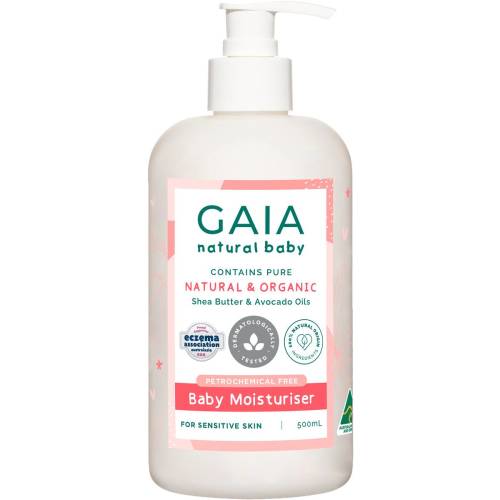 Gaia Natural Baby Moisturiser Shea Butter & Avocado 500mL