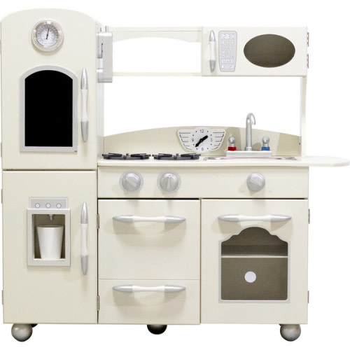 Little Chef Westchester Retro Play Kitchen, White - Teamson Kids | Maisonette