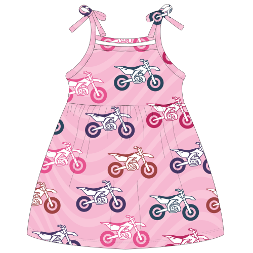 Strictly Wild Pink Moto Dress - 6/12M