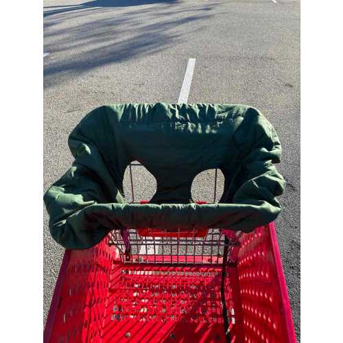 Quilted Organic Cotton Baby Cart Cover, GOTS Certified, Machine Washable, Handmade USA