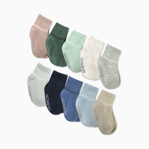 10-Pack Cozy Socks - Blue Sunrise