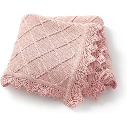 Hadetoto 100% Organic Cotton Baby Blanket for Boys Girls, 31.5x40 Inches