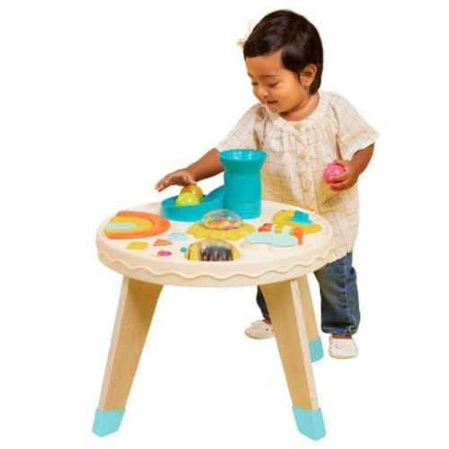 B. toys - Baby Activity Table - Colorful & Sensory Station: Music & Sound Effects, Plastic Play Center