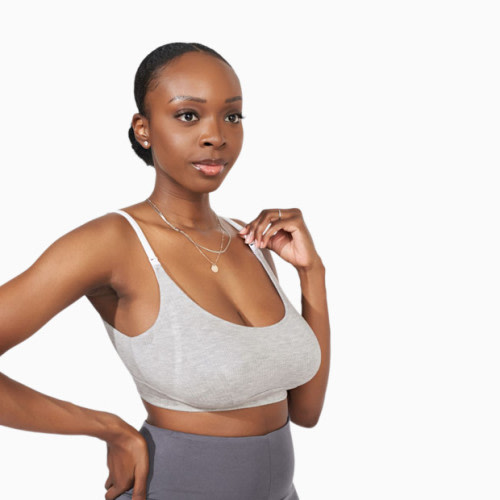 Bodily Everything Bra - Grey Marl, Extra Large