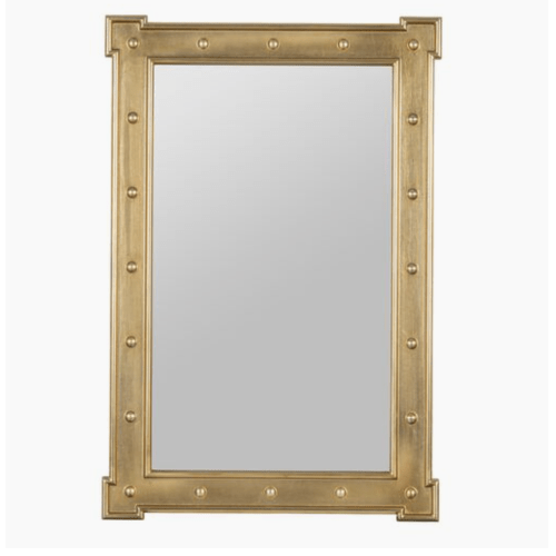 Rivet 36" Rectangular Wall Mirror, Gold | One Kings Lane