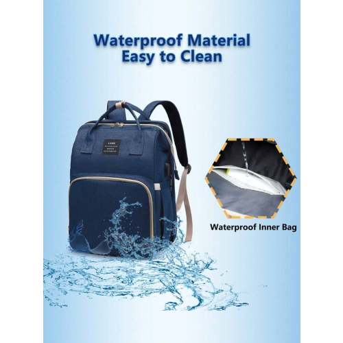 1pc Baby Diaper Bag Backpack With Changing Station, Multifunction Portable Waterproof Large Capacity Travel Baby Changing Bags, Baby Stuff Organizer , Baby Registry Search, Baby Diaper Bags For Boys & Girls, Baby Shower Gifts, Newborn Baby Essential Gifts