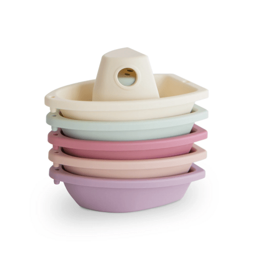 MUSHIE Bath Boats - Petal - The Spotted Goose