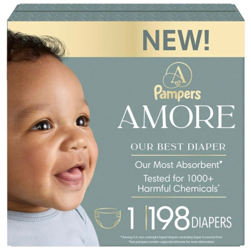 Pampers Amore Size 1- 198 Count