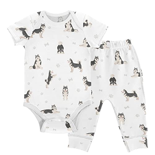 vvfelixl Baby Bodysuits Pants Sets Gnome Mushroom Short Sleeve Baby Clothes for Boys Girls 3M