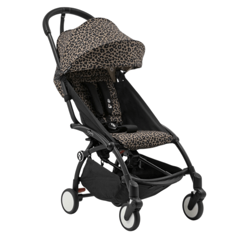 Stokke YOYO3 Complete Stroller, 2024, Black, Leopard
