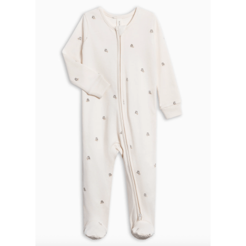 Organic Baby Peyton Zipper Sleeper - Owls