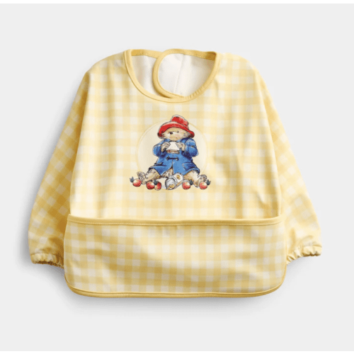 JoJo Maman Bébé Yellow Gingham Paddington Bib