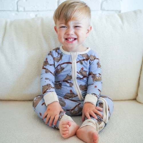 Sloth Baby Zip Pajamas