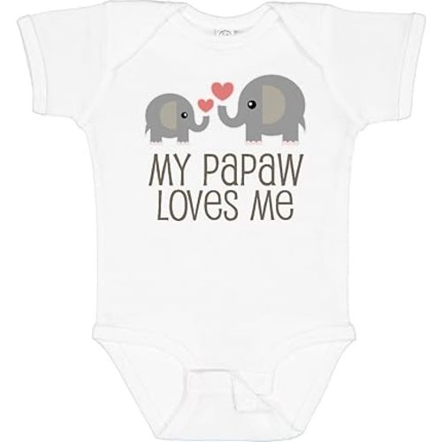 inktastic My Papaw Loves Me Grandchild Baby Bodysuit