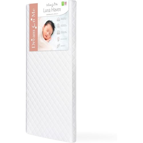 Dream On Me Luna Haven 2" Cradle Mattress Pad, Made in USA, GREENGUARD Gold