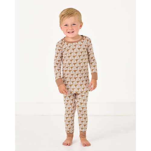 Rust Rainbows Two-Piece Pajama Set - Little Sleepies