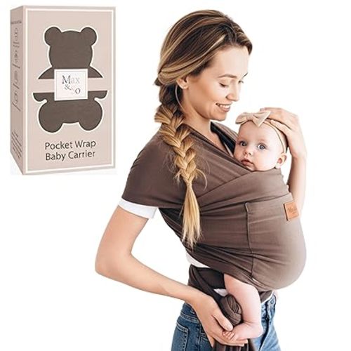 Baby Wrap Carrier - Cotton with Front Pocket